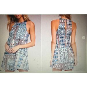 Lulus Bohemian "Grey Major Swing Dress" Sz XS